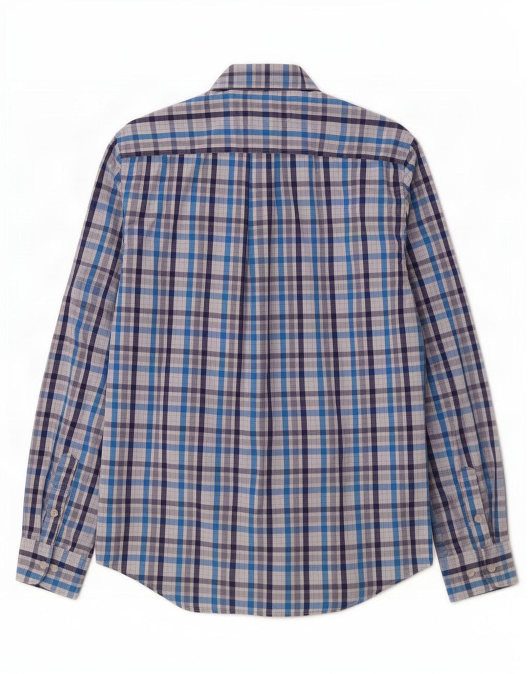 Cămașă pentru bărbați Tommy Hilfiger, bumbac cu carouri albastre mici