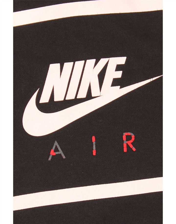 Pulover Nike Grafic pentru bărbați, bumbac mediu negru
