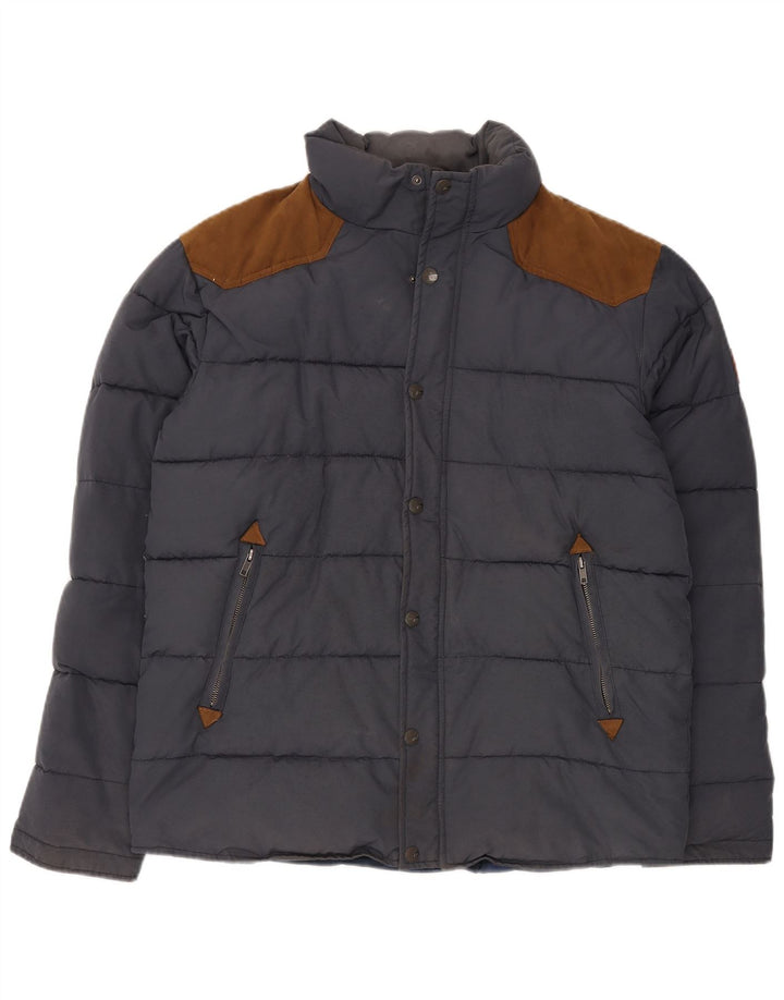 Jachetă căptușită pentru bărbați Quiksilver UK 40, mare, albastru, bumbac