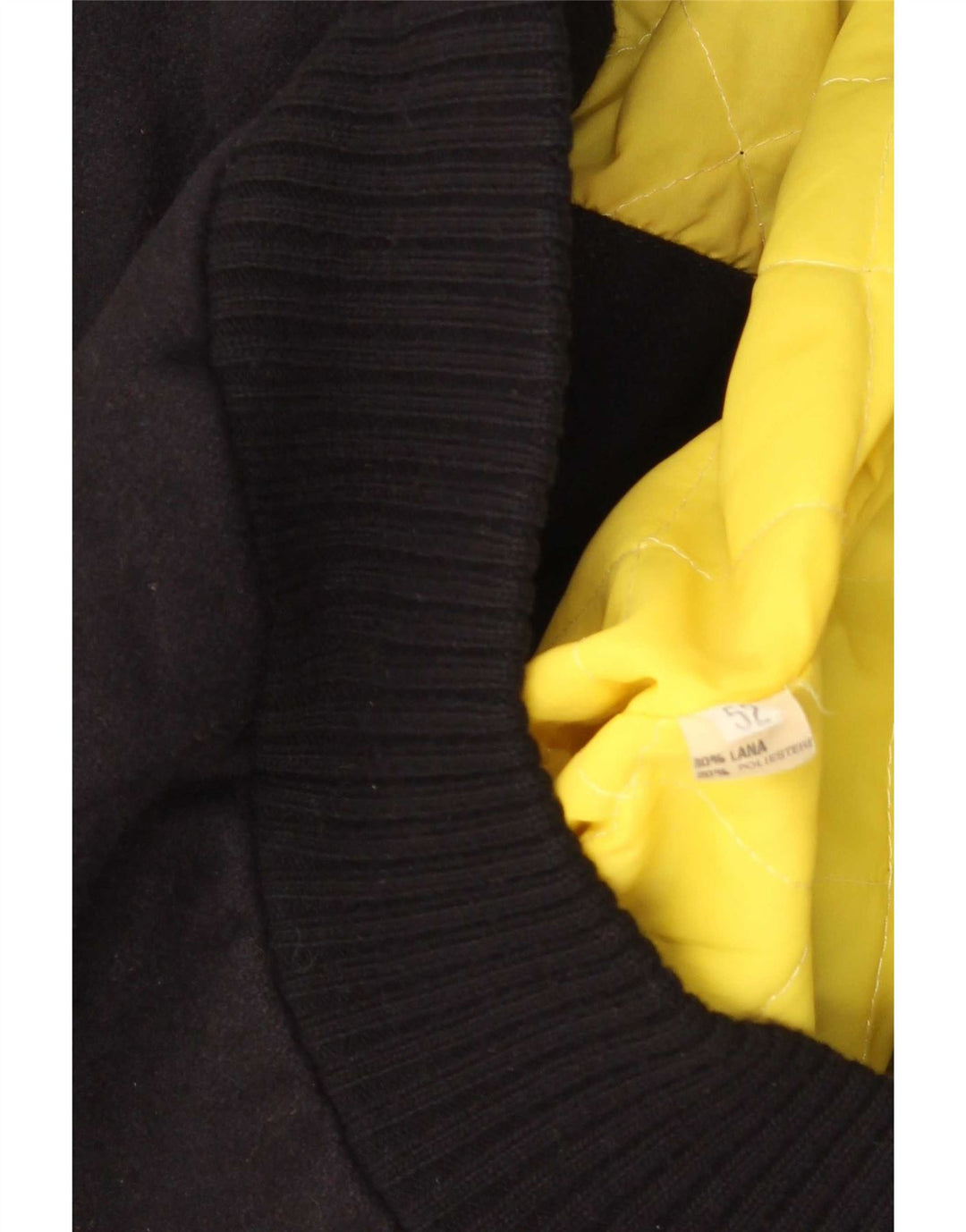 Jachetă Bomber Vintage pentru bărbați IT 52 XL Lână neagră