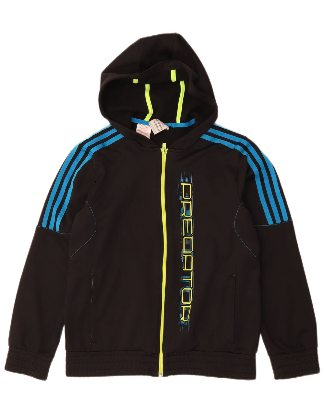 Adidas Predator Graphic Zip Hoodie Pulover 13-14 ani Poliester negru