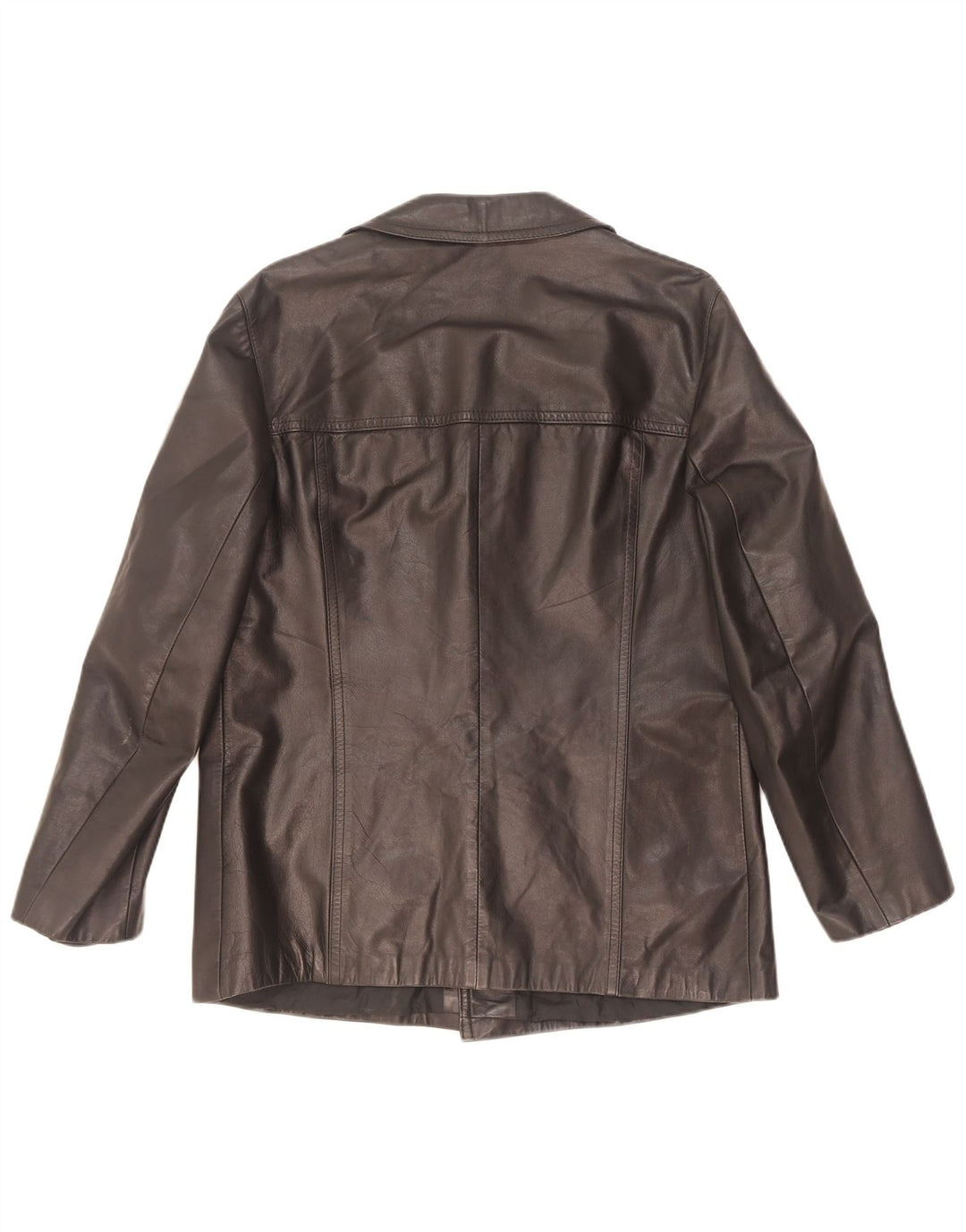 Jachetă de piele vintage pentru bărbați UK 36 Small Black