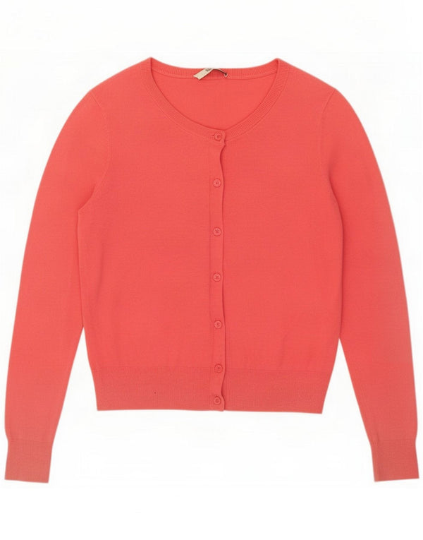 Oasis Pulover cardigan pentru femei UK 14 Medium Pink Bumbac