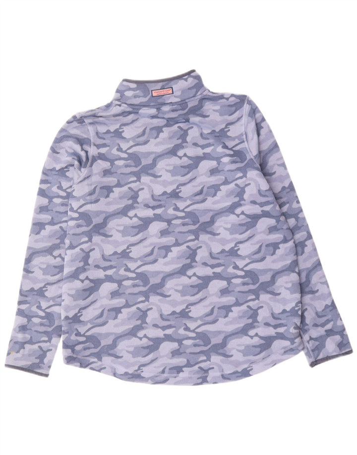 Vineyard Vines Pulover supradimensionat pentru femei UK 18 XL Camuflaj albastru