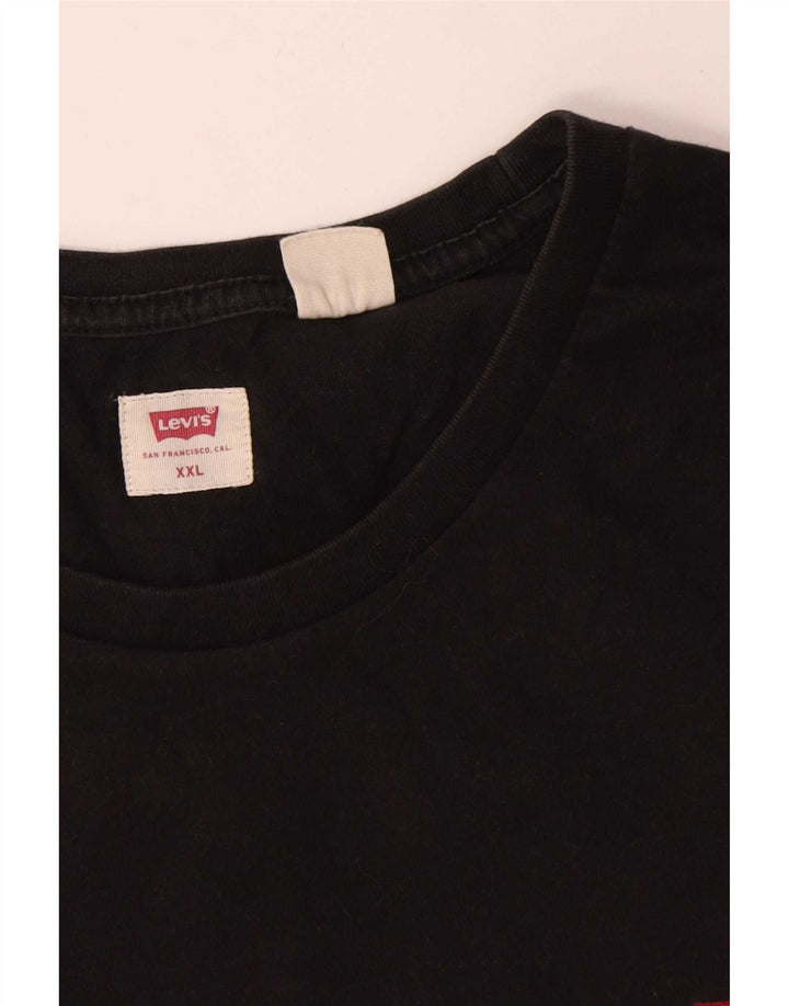 Tricou pentru bărbați Levi's Top 2XL bumbac negru