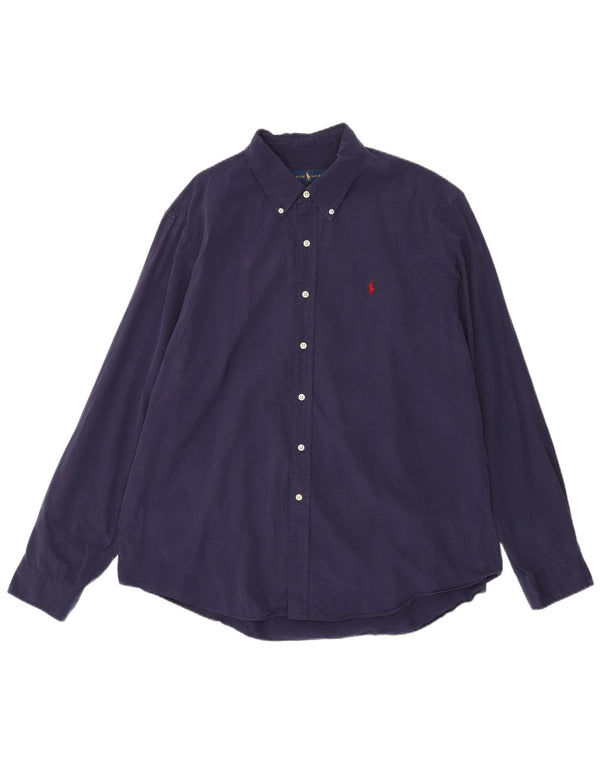 Cămașă Ralph Lauren bărbați 2XL bumbac bleumarin