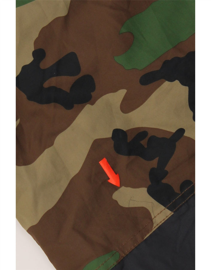 Jachetă parka cu glugă pentru băieți Zara 13-14 ani, camuflaj multicolor