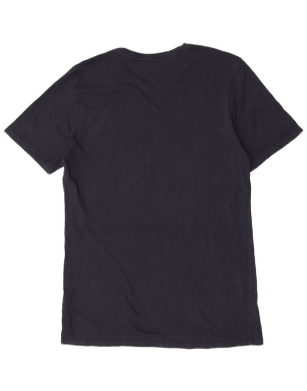 Nike Mens Athletic Cut T-Shirt Top Medium Navy Blue Cotton