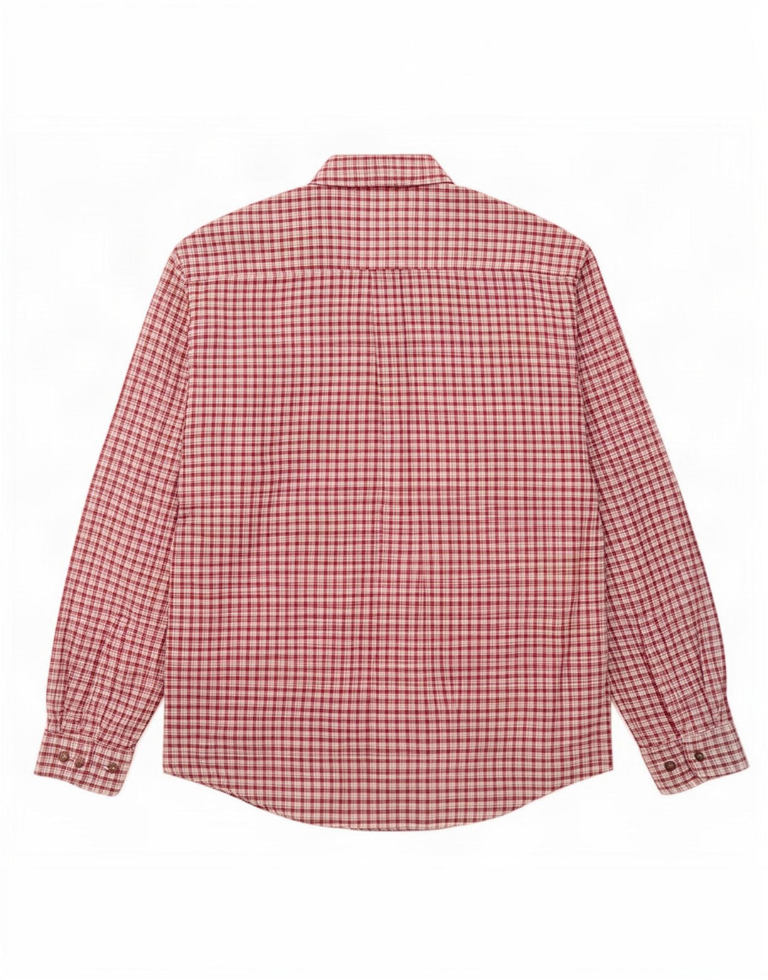 Cămașă Vintage pentru bărbați din flanel XL bordeaux cu carouri