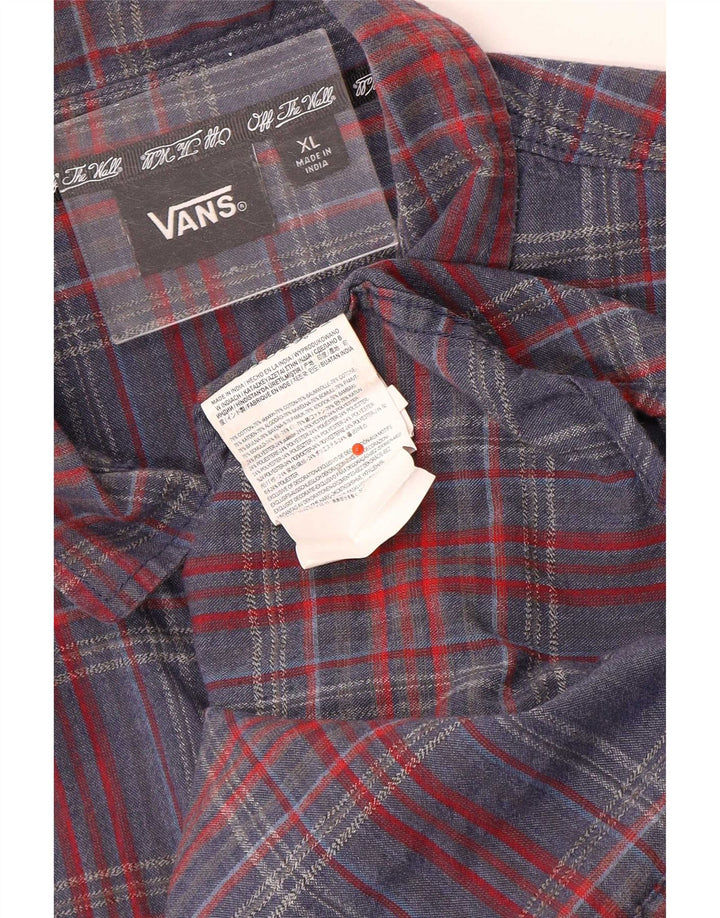 Cămașă de flanel pentru bărbați Vans XL, bumbac cu carouri multicolore
