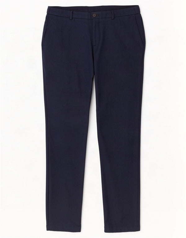Pantaloni chino drepți pentru bărbați Hugo Boss EU 52 XL W36 L32 bleumarin Poliester