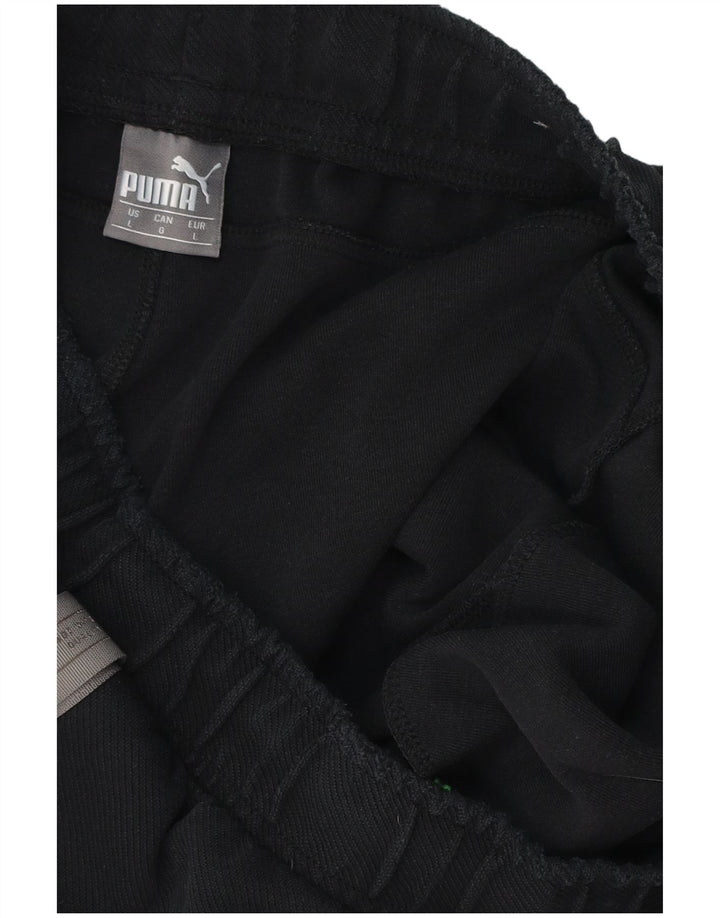 Pantaloni scurți sport grafic PUMA pentru bărbați, mari, negri