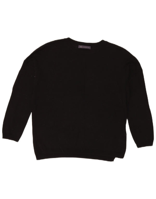 Pulover pentru femei Marks & Spencer cu decolteu triplu UK 14 Medium Negru