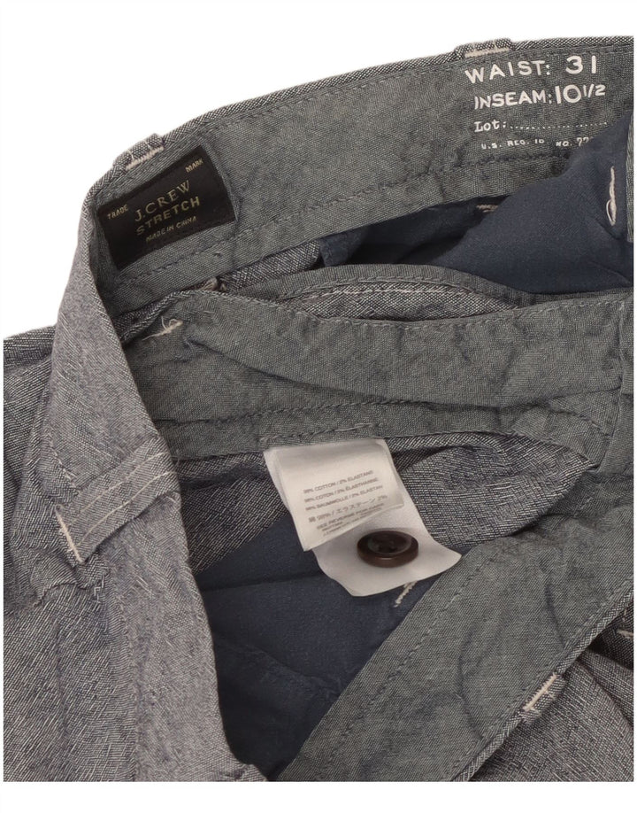 Pantaloni scurți chino pentru bărbați J. Crew W31, bumbac albastru mediu