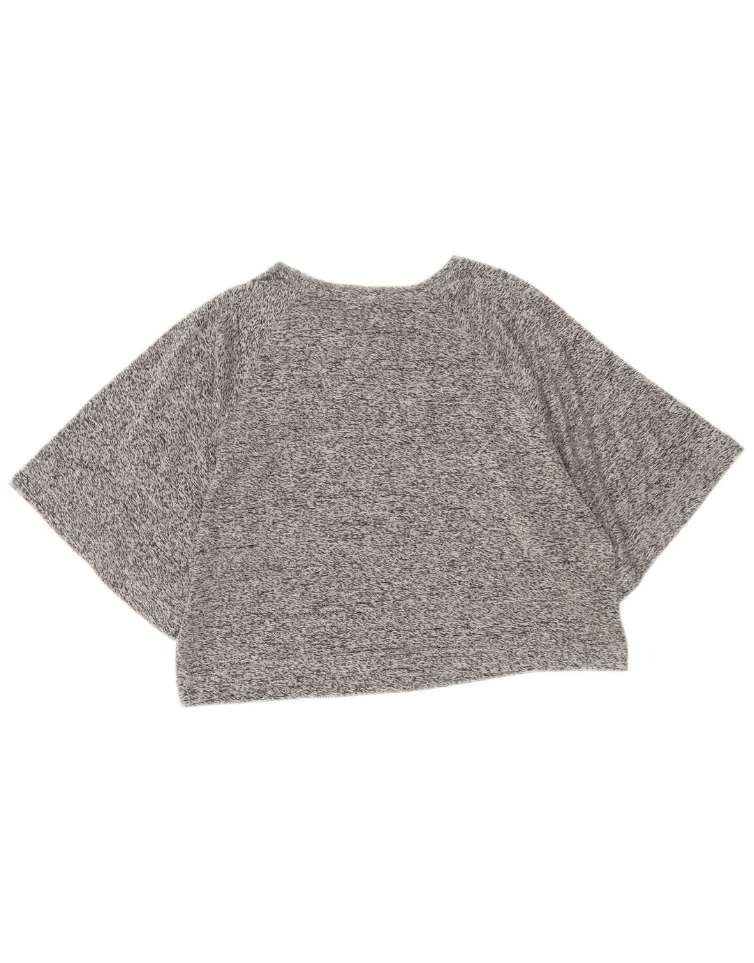 Tricou Crop pentru femei Zara UK 14 Medium Gri Pete