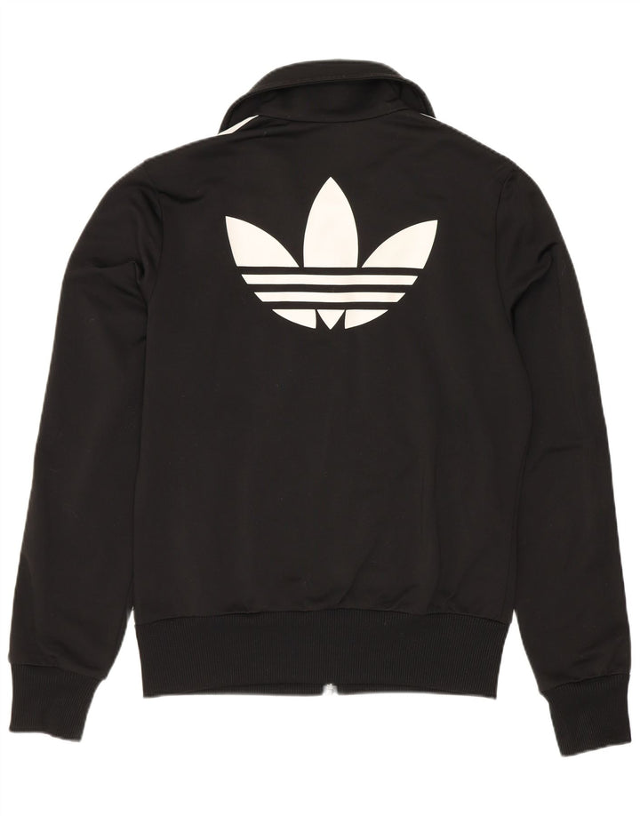 Jachetă de top pentru trening grafic Adidas pentru femei EU 38 Poliester negru mic