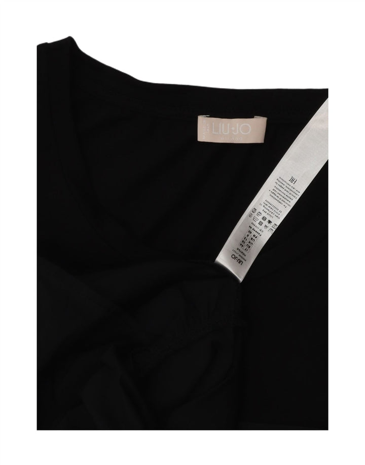Rochie A-Line pentru femei Liu Jo UK 12 Medium Black Bumbac