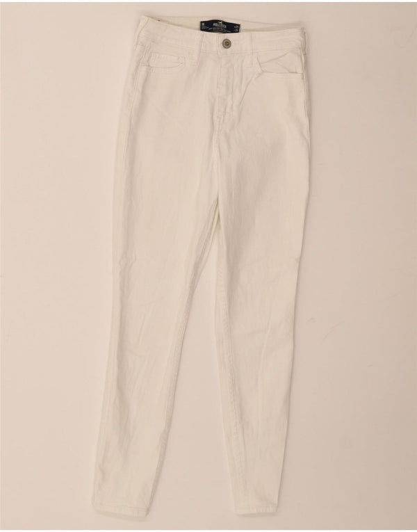 Blugi tăiați cu talie înaltă pentru femei Hollister US 1 XS W25 L26 Alb