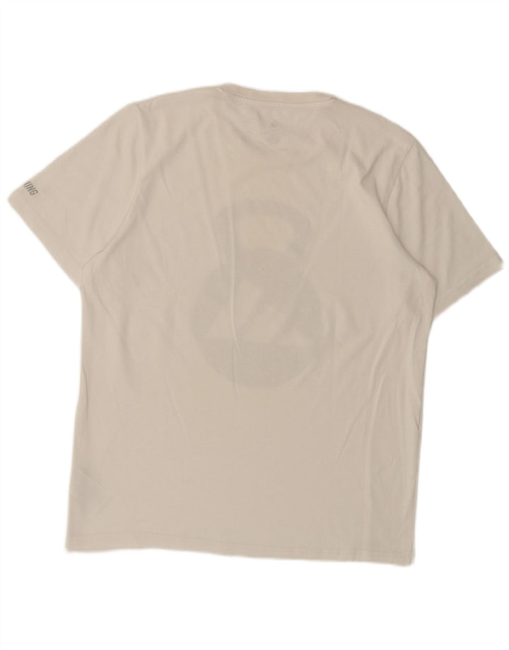 Tricou grafic pentru bărbați Adidas Top Medium White Bumbac