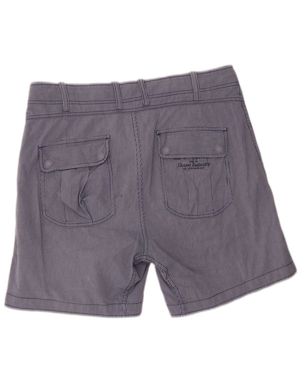 Pantaloni scurți casual pentru bărbați Diesel W32 Bumbac cu dungi albastre mari