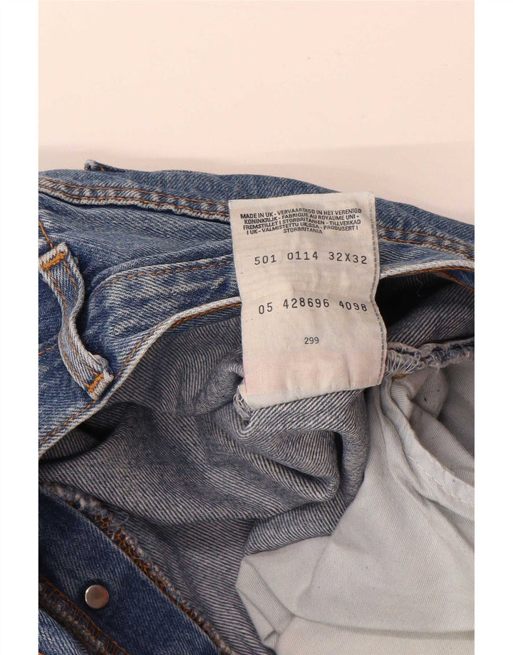 Blugi drepti pentru bărbați Levi's 501 W32 L32 Bumbac albastru