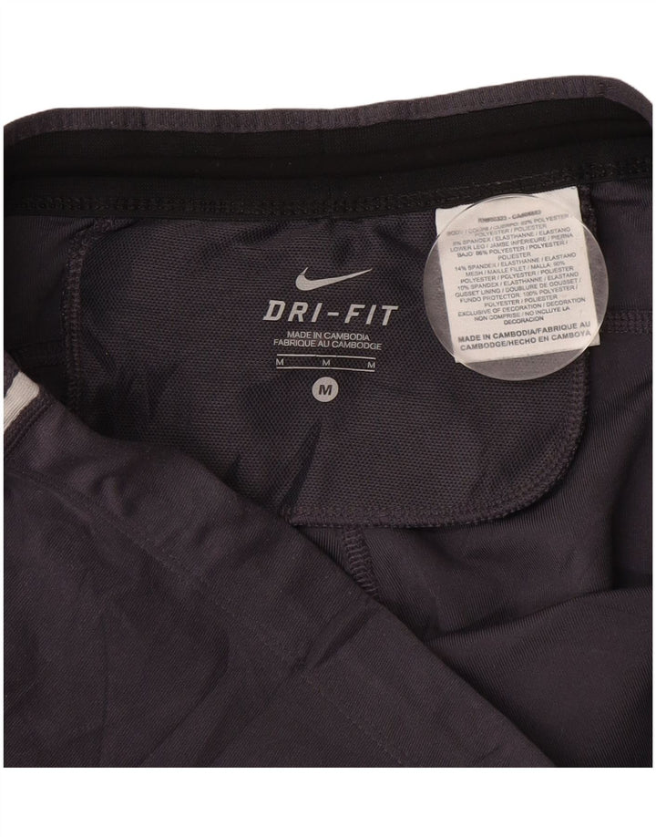 Leggings capri Nike Dri Fit pentru femei UK 12 Poliester mediu gri