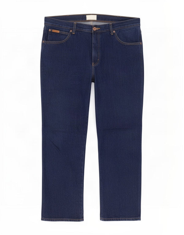 Blugi drepte pentru bărbați Wrangler Texas W40 L30 bumbac bleumarin