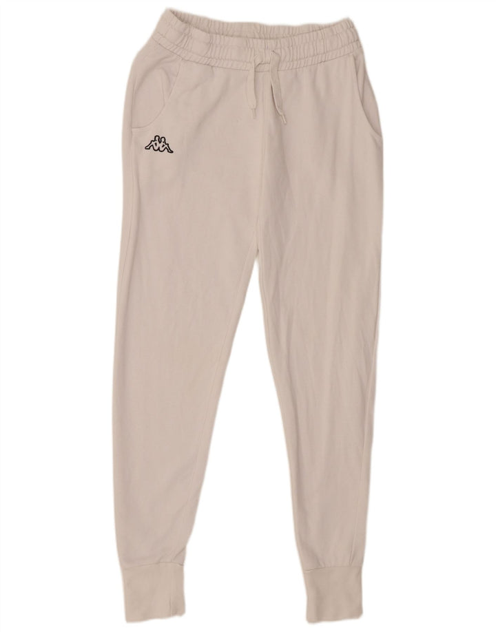 Pantaloni de trening Kappa pentru femei Joggeri UK 12 Medium White