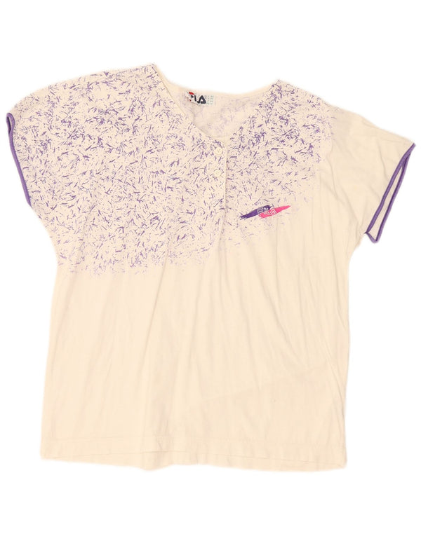 Tricou Grafic Fila Femei Top IT 48 XL Bumbac Alb