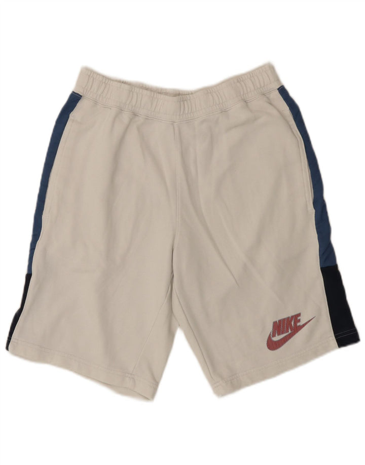 Pantaloni scurți sport Nike pentru bărbați, bumbac color alb mediu