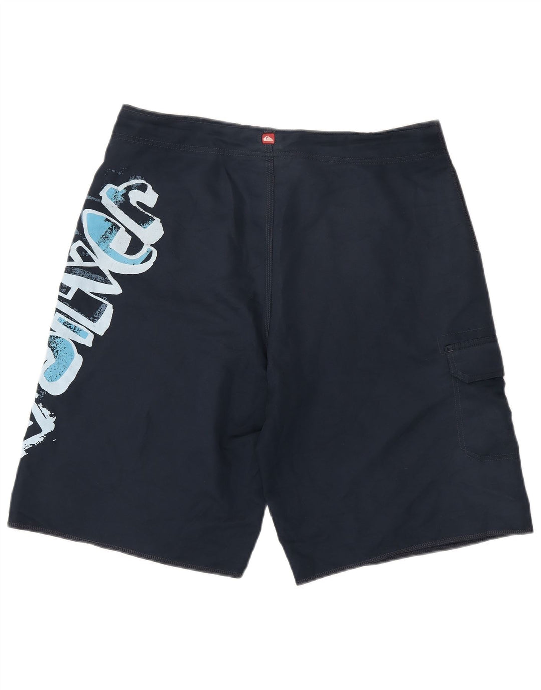 Pantaloni scurți de înot grafic Quiksilver pentru bărbați, mari, poliester, albastru