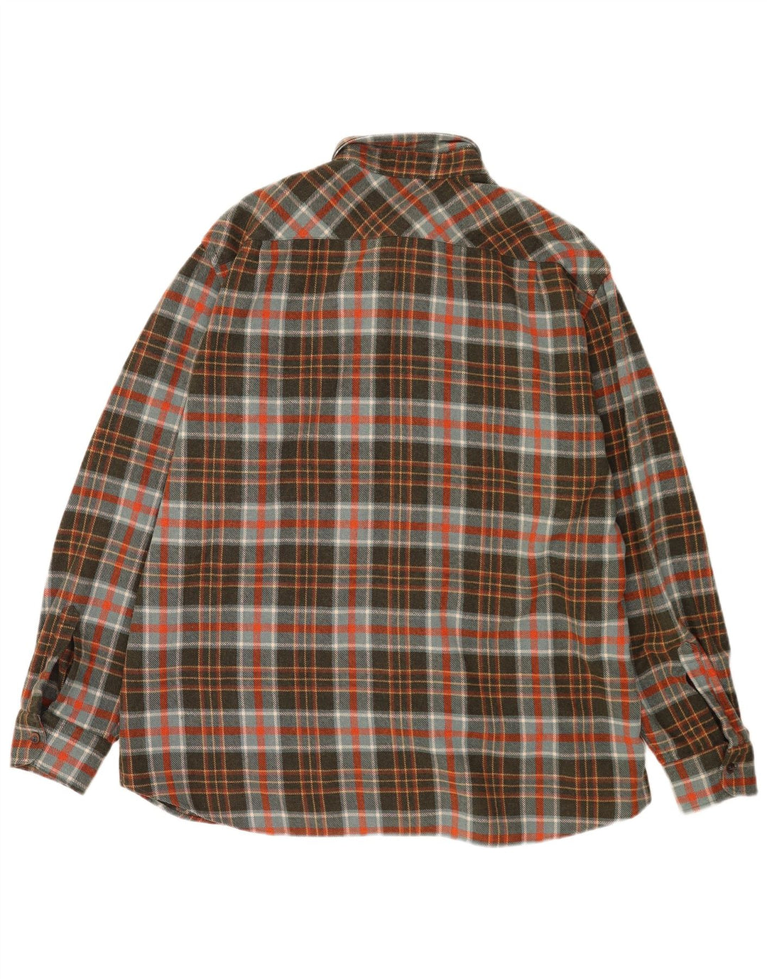 Cămașă Vintage pentru bărbați Lumberjack Flannel XL Kaki Check