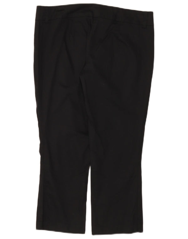 Pantaloni Capri pentru femei BENETTON IT 44 Medium W32 L22 Bumbac negru