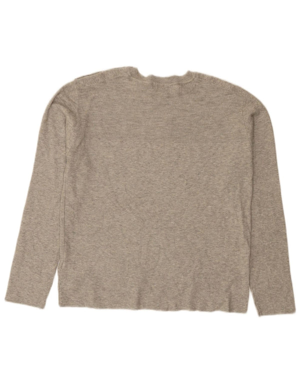 Marks & Spencer Top pentru femei cu mânecă lungă UK 12 Medium Gri Viscose