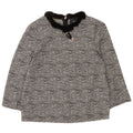 Bluză Crop pentru femei Cavalli cu mâneci 3/4 Top IT 40 Bumbac negru mic