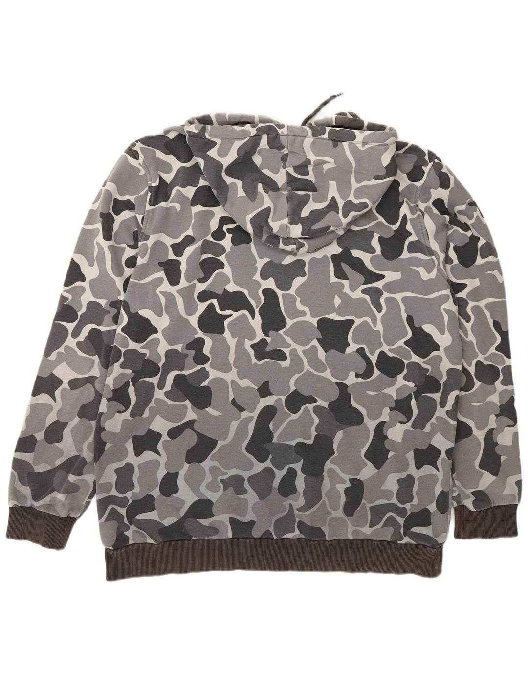 Pulover Adidas pentru bărbați cu glugă, camuflaj mare, gri