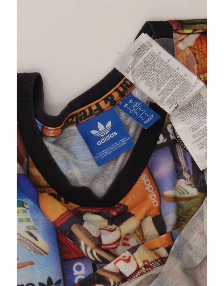 Tricou grafic pentru bărbați Adidas Top mare multicolor poliester mozaic