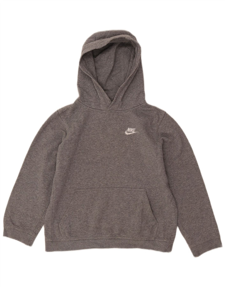 Pulover NIKE pentru băieți, cu captură standard, 12-13 ani, mare, gri, bumbac