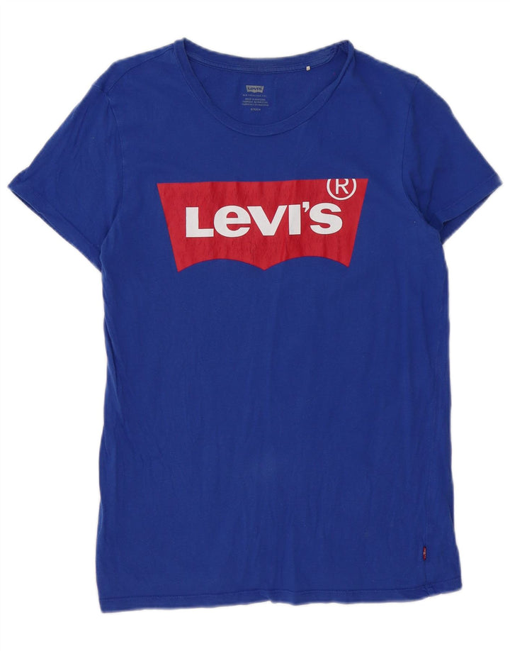 Tricou grafic pentru bărbați Levi's Top mic, albastru, bumbac