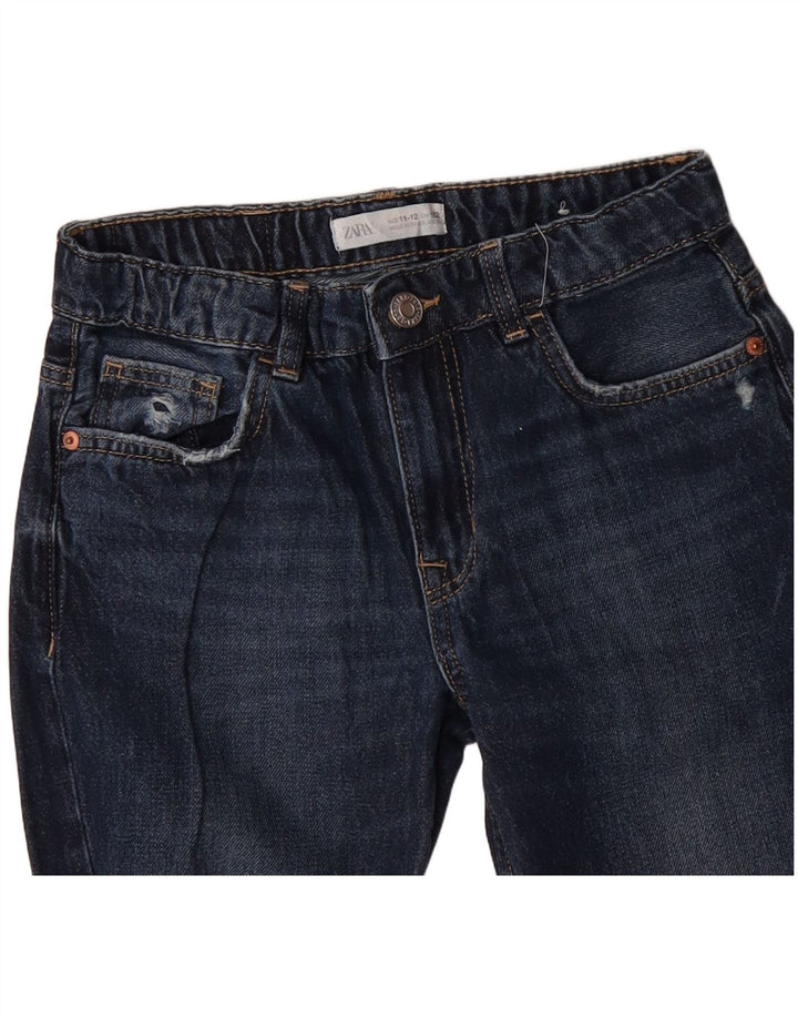 ZARA Boys Straight Jeans 11-12 Years W26 L26 Blue