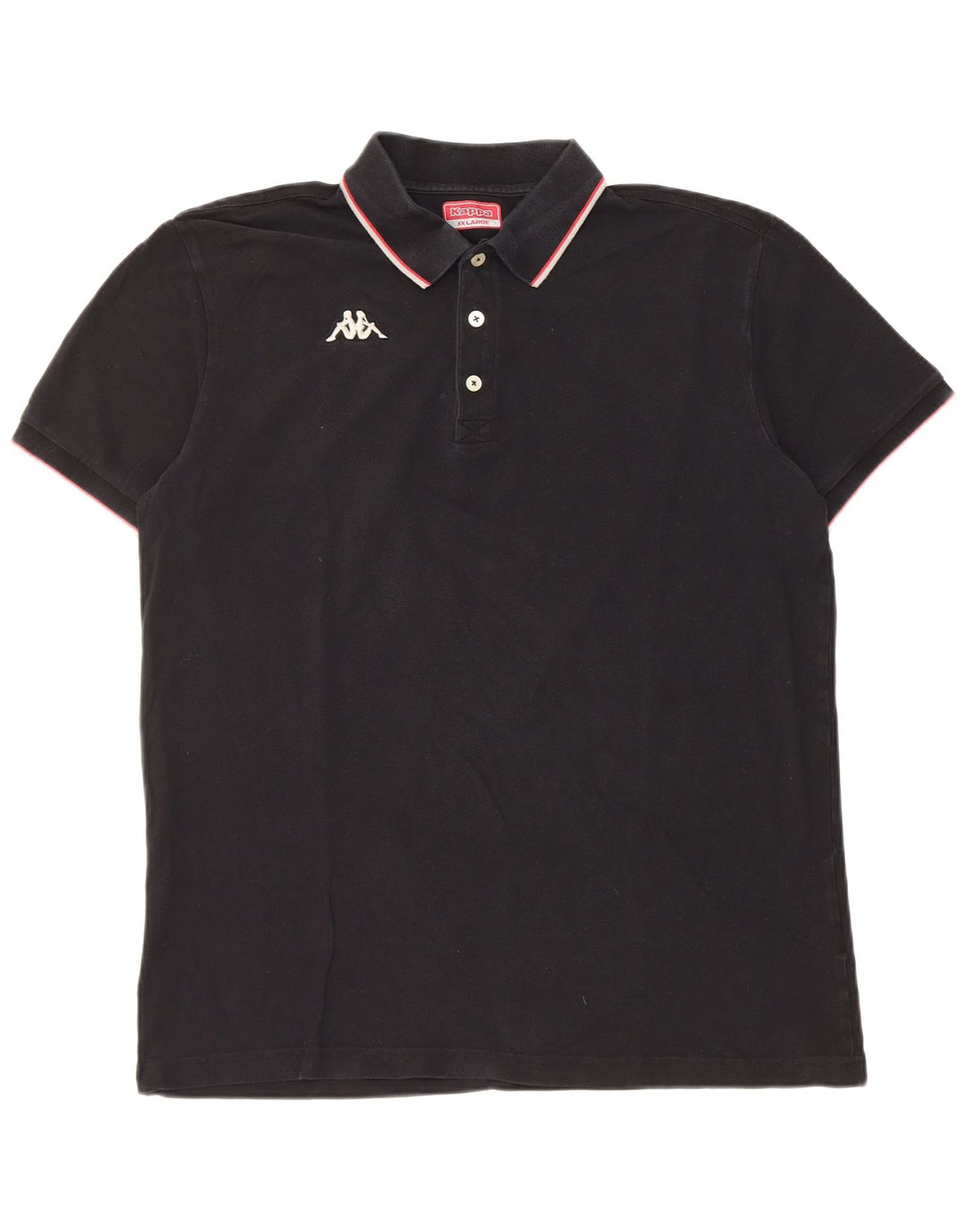 Cămașă polo pentru bărbați Kappa 2XL bumbac negru