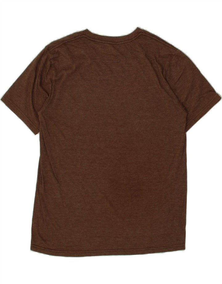 HURLEY Mens Graphic T-Shirt Top Medium Brown Cotton Vintage Hurley and Second-Hand Hurley from Messina Hembry 