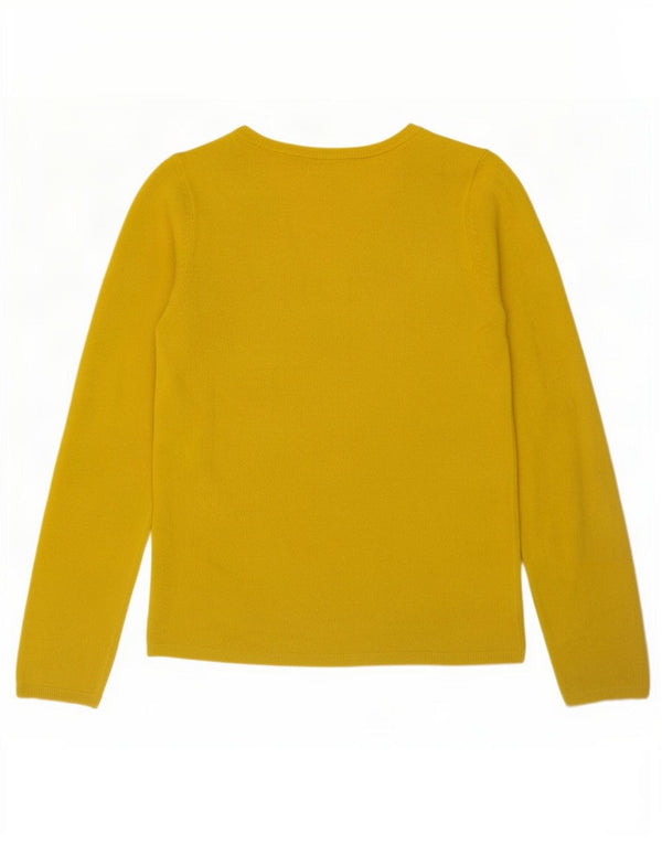 Pulover pentru femei Marks & Spencer cu decolteu în V UK 10 Mic galben acrilic
