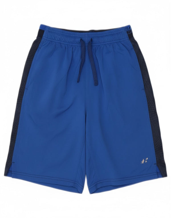 Pantaloni scurți sport Russell Athletic pentru băieți 14-15 ani XL, albastru, color block