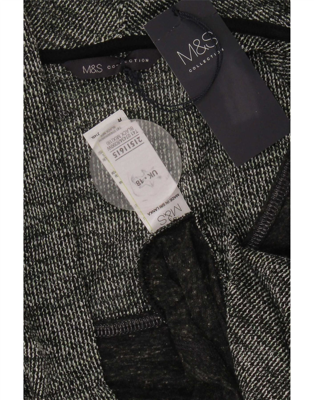 Pulover cardigan deschis pentru femei Marks & Spencer UK 18 XL poliester gri