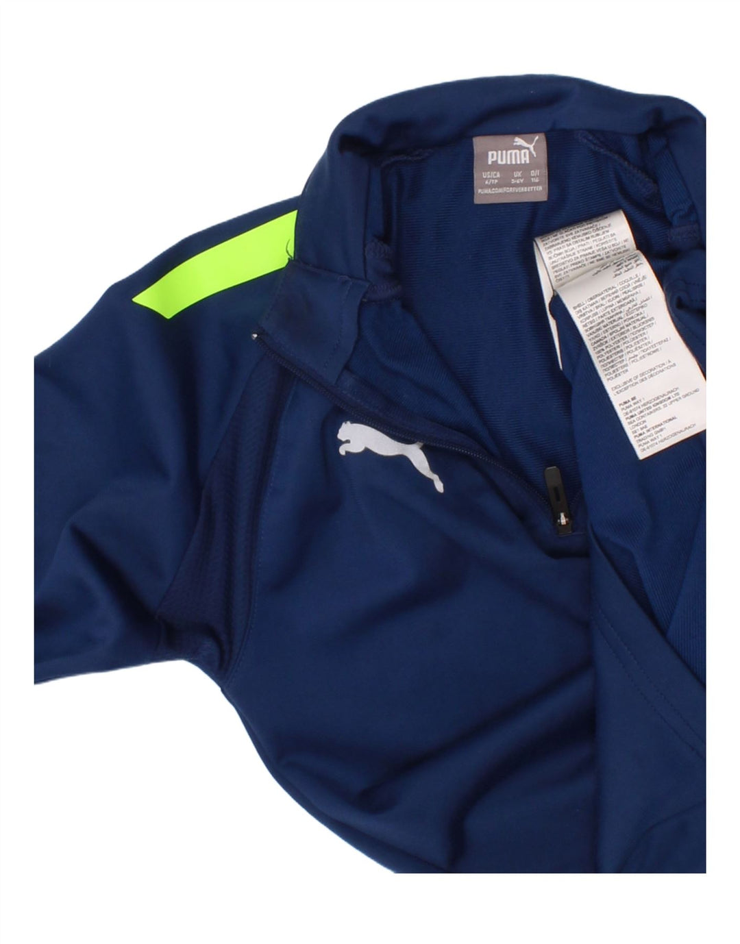 Trening Puma Boys Zip Neck Pullover Top 5-6 Ani Albastru