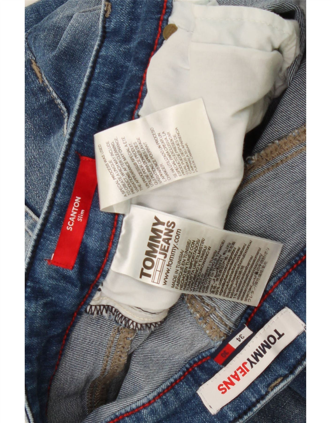 Blugi pentru bărbați TOMMY HILFIGER Scanton Slim W34 L30 Bumbac albastru
