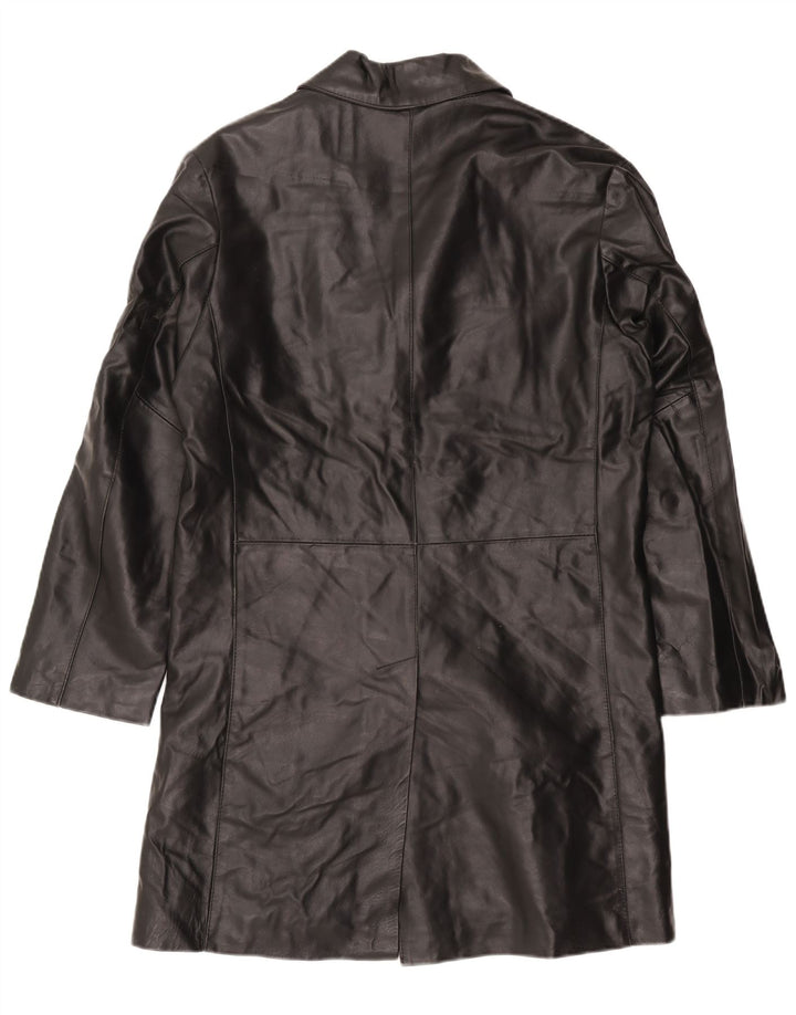 Palton din piele pentru bărbați Catbalou UK 40, mare, neagră