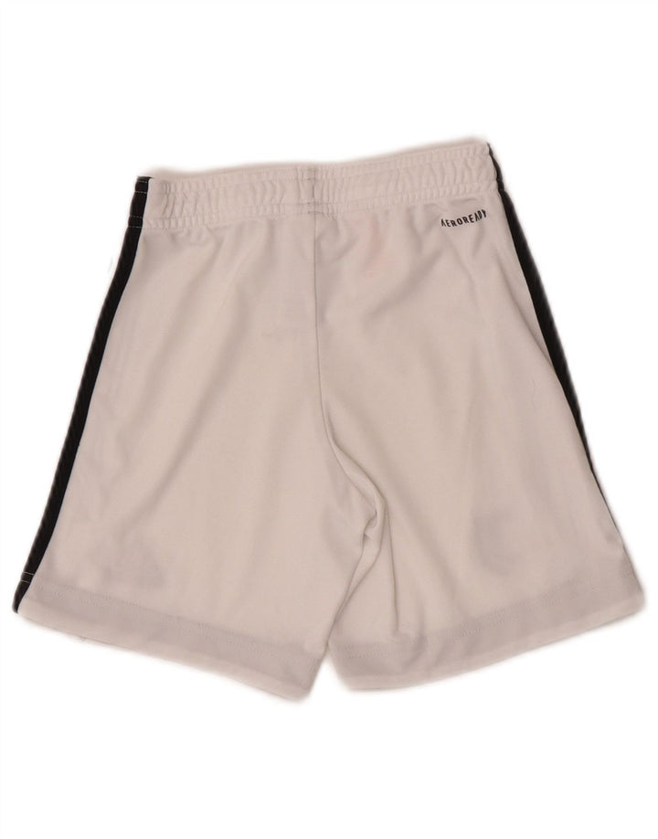 Pantaloni scurți sport Juventus pentru băieți Adidas 7-8 ani poliester alb