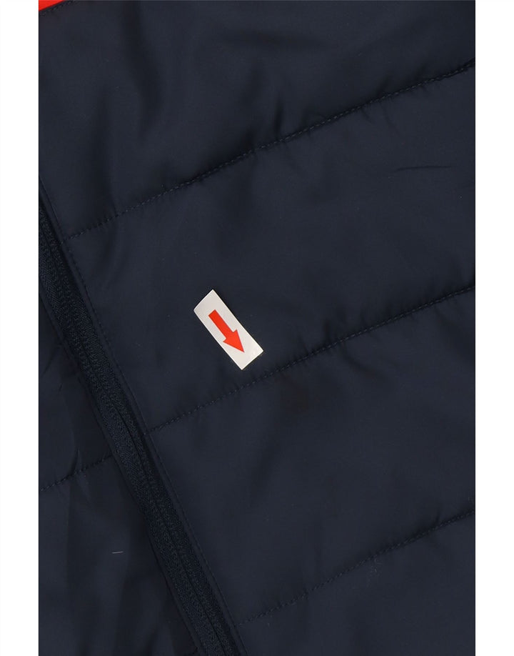 Gilet căptușit pentru băieți Puma, 7-8 ani, albastru bleumarin, poliester color bloc